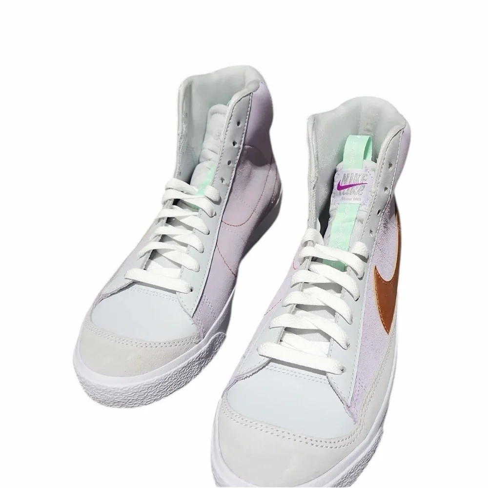 NIKE GS BLAZER MID '77 DANCE BARELY‎ GRAPE METALLIC COPPER boys 5.5 /women’s 7